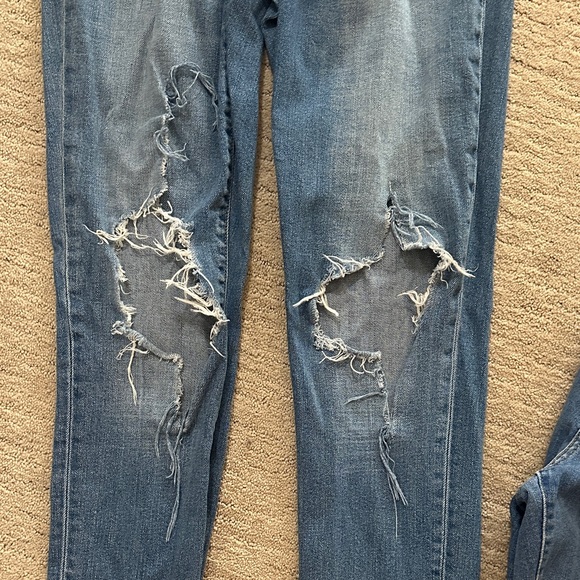 Levi’s 721 Skinny High Rise Distressed Blue Jeans for Women Bundle - Picture 4 of 8